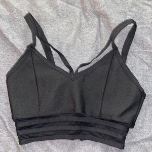 Black mesh bralette